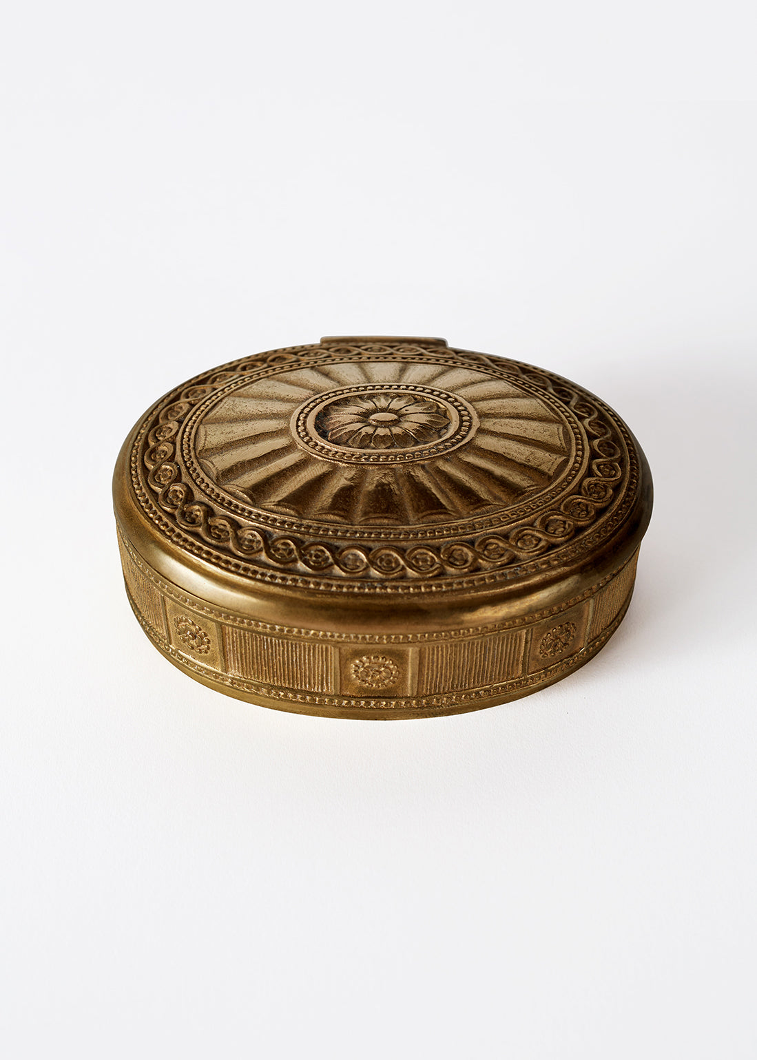 Tiffany Studios
"Adam" Dresser Box in gilt bronze. C. 1915