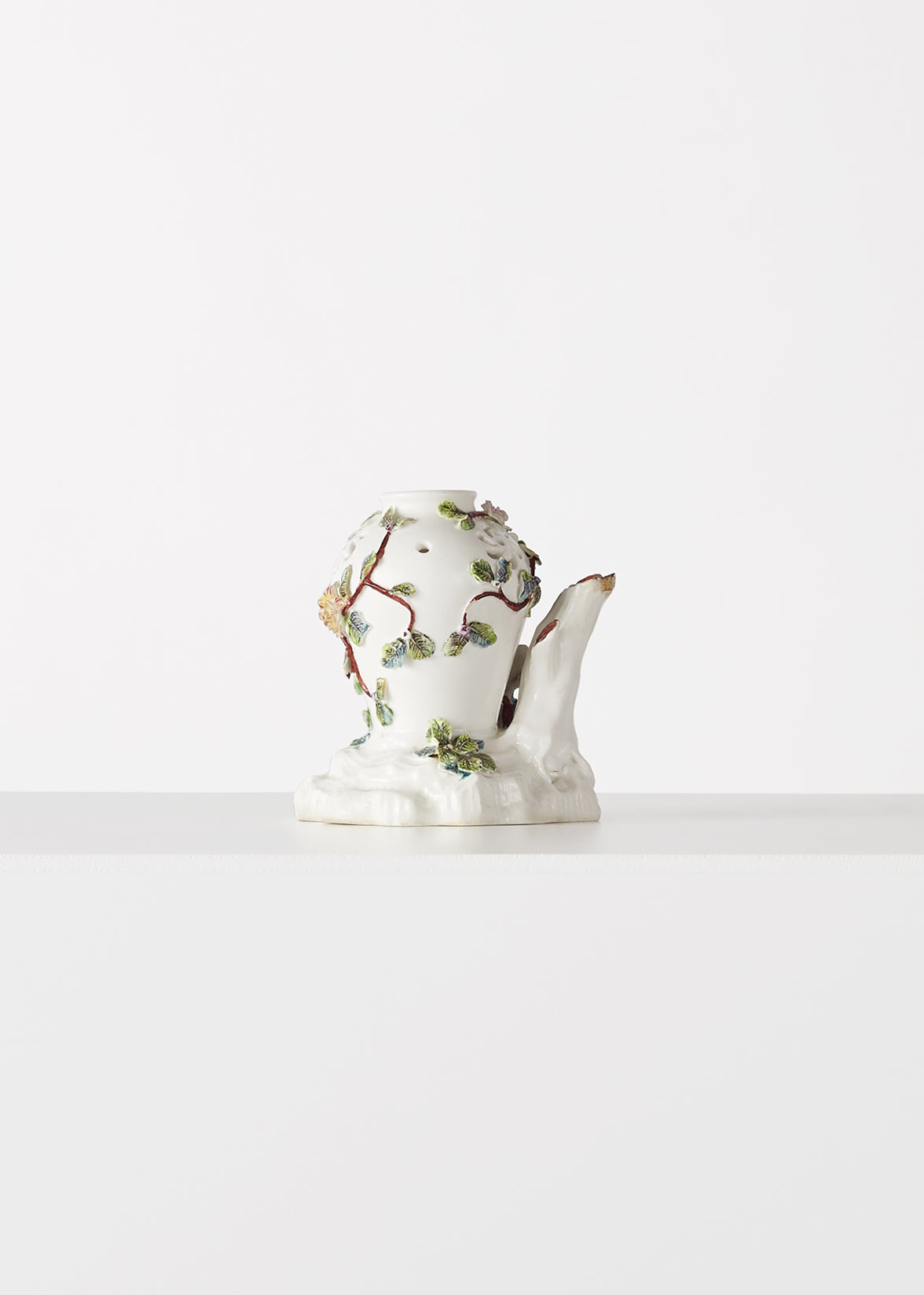 highly intricate vincennes porcelain pot-pourri vase, C. 1750 HOME Adam Lippes