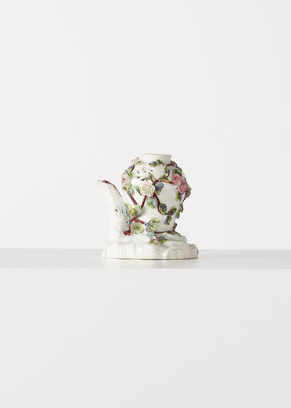 highly intricate vincennes porcelain pot-pourri vase, C. 1750 HOME Adam Lippes
