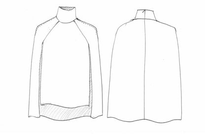 MONROE TOP IN SATIN BACK CREPE - BLACK TOPS Adam Lippes