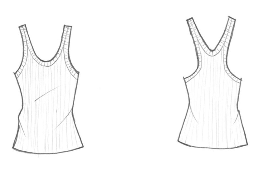 PERETTI TANK IN STRIPE SILK CASHMERE - GREEN MULTI KNITS Adam Lippes